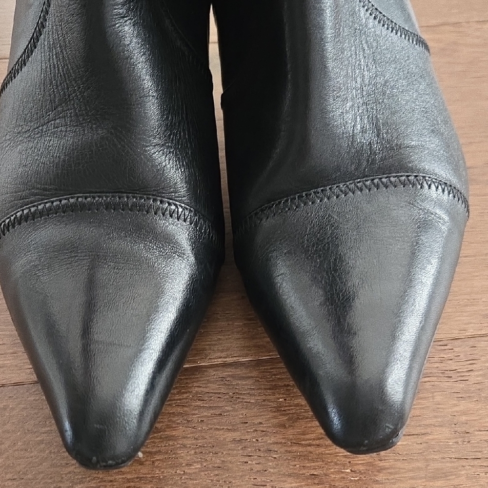 Worthington Sleek Black Ankle Booties - Picture 8 of 9